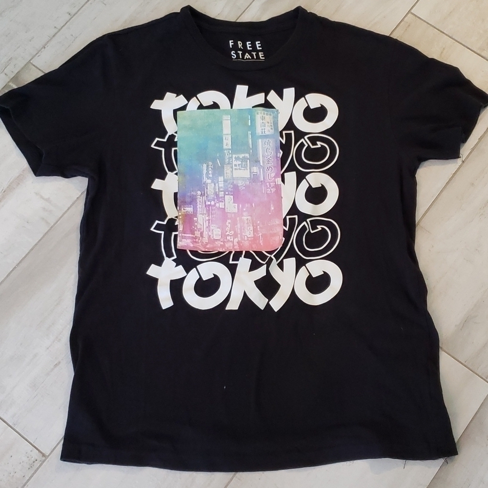 Free State Black Tokyo T Shirt